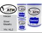 Preview: Nissan, Silver Metallic, YN / KL2: 500ml Lackdose + 500ml Klarlack + 250ml Härter - Set, von ATW Autoteile West.